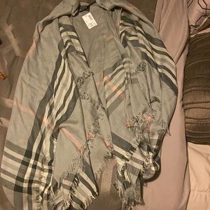Plaid kimono NWT